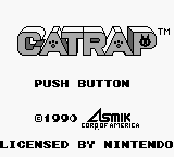 Catrap (USA) Title Screen